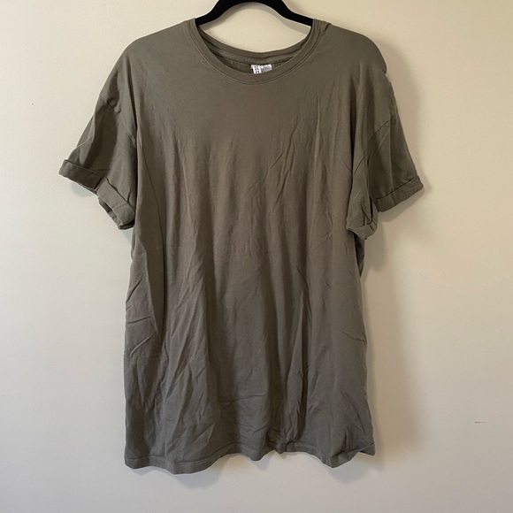 Army Green Oversized Tee - Picture 1 of 3